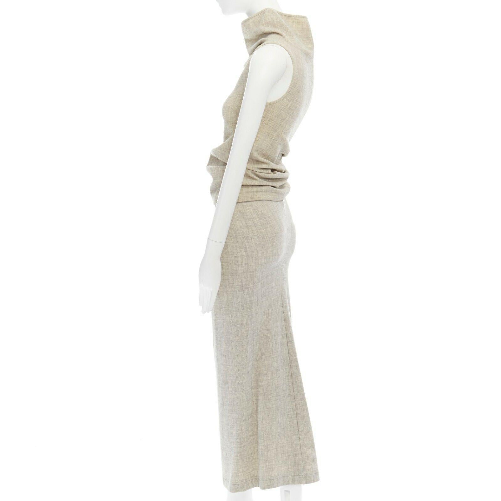 COMME DES GARCONS Vintage SS1997 Lumps & Bumps grey asymmetric top skirt M US6 4