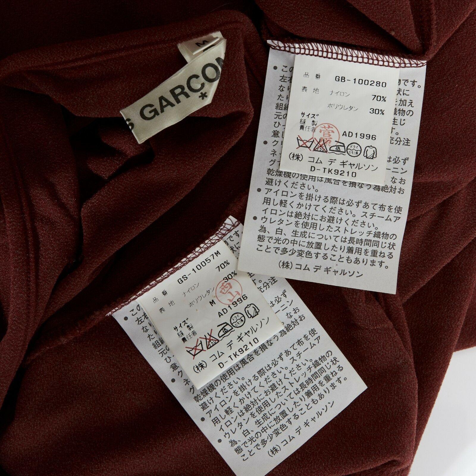 COMME DES GARCONS Vintage SS1997 Conjunto falda top asimétrico rojo M 6