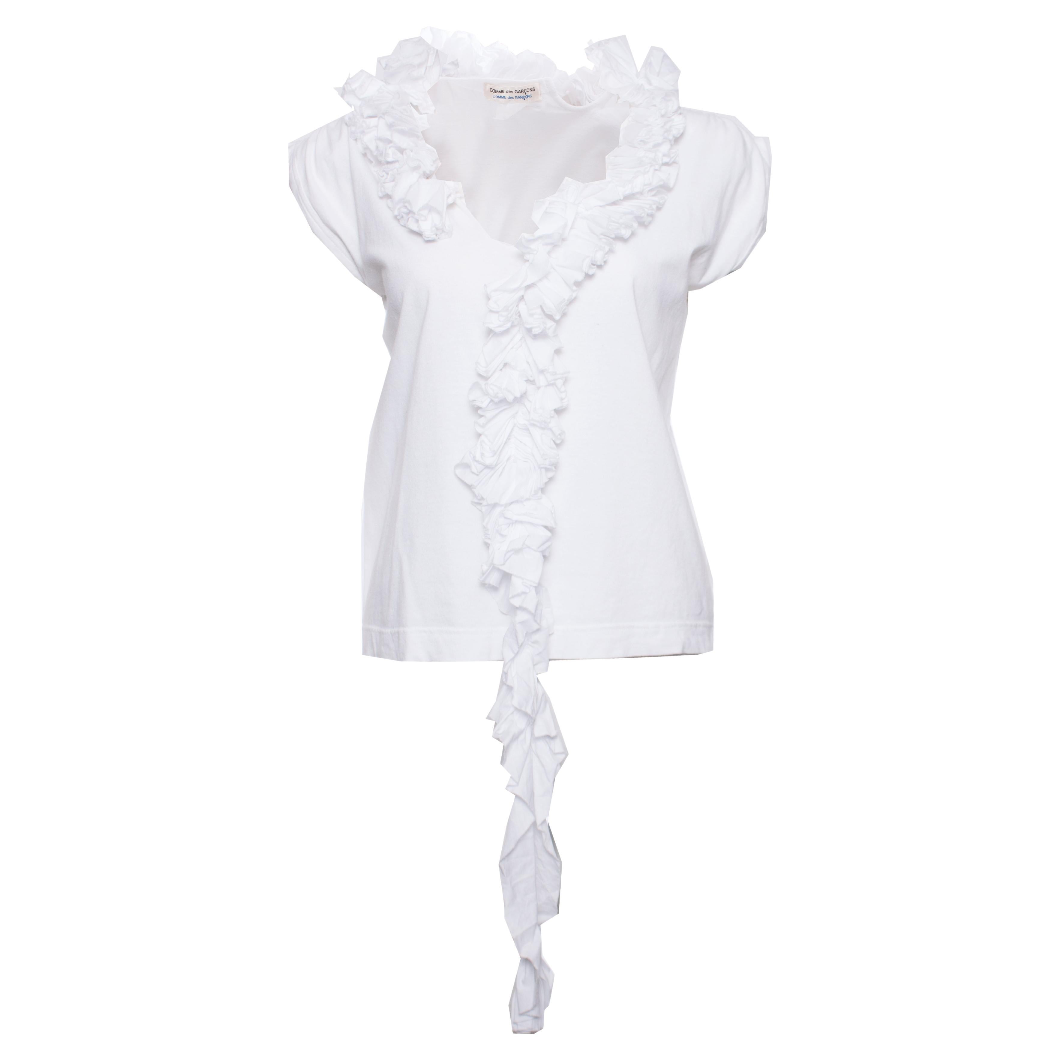 Comme des Garcons, Vintage white top with rouges.
