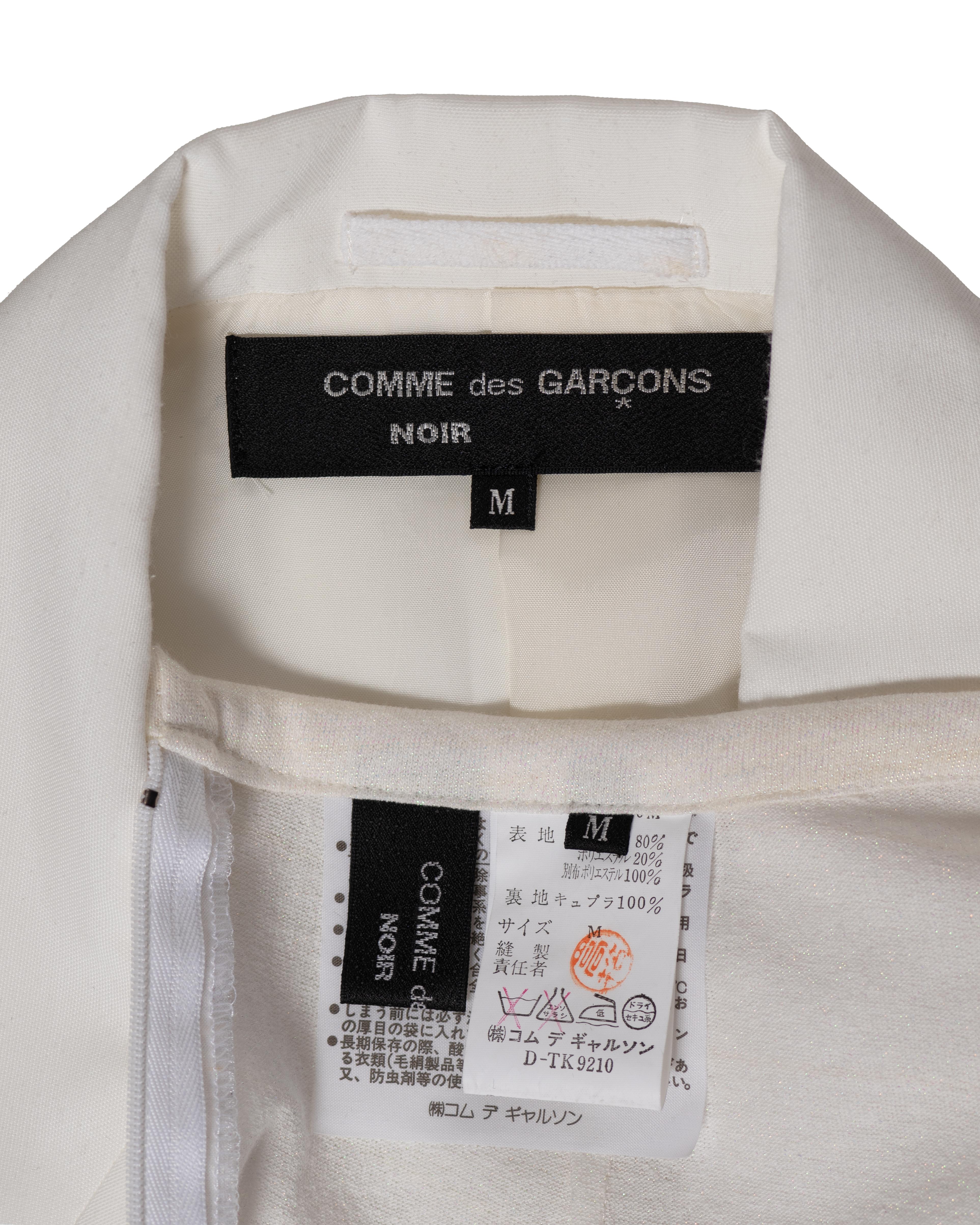 Comme des Garçons White Blazer and Organza Skirt Bridal Ensemble, FW 1987 For Sale 7
