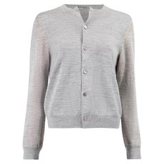 Comme Des Garcons Women's Grey Knitted Cardigan