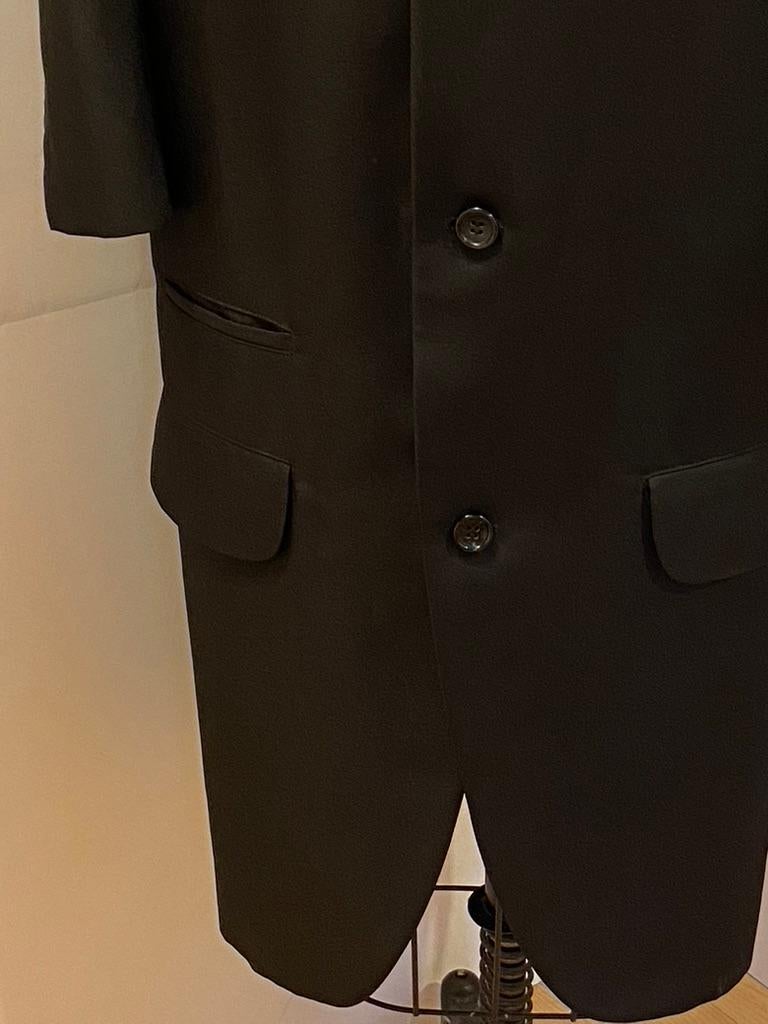 Comme Des Garcons Wonderfully Elegant Men's Black Extended Scallop-Hem Coat For Sale 9