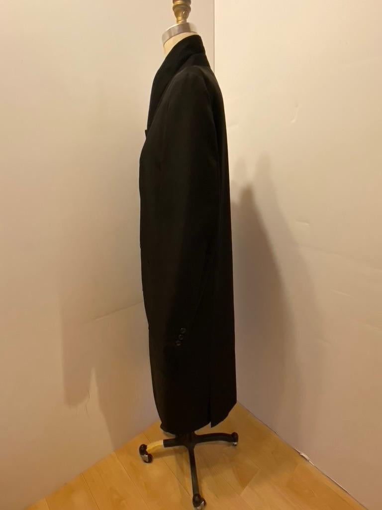 Comme Des Garcons Wonderfully Elegant Men's Black Extended Scallop-Hem Coat For Sale 11