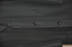 Comme Des Garcons Wonderfully Elegant Men's Black Extended Scallop-Hem Coat