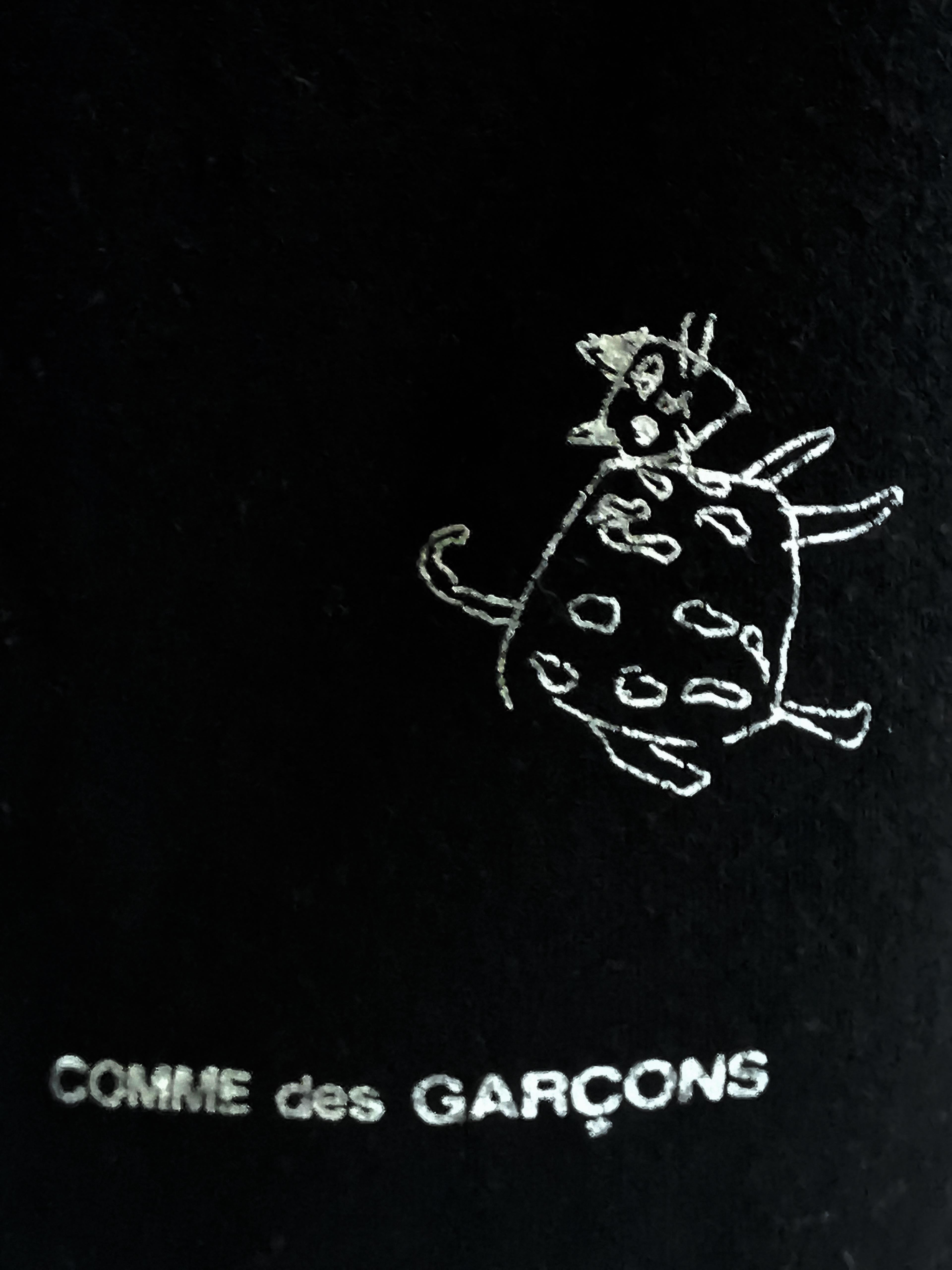 Women's Comme des Garcons Wool Cat Print Sweater AD 1989 For Sale
