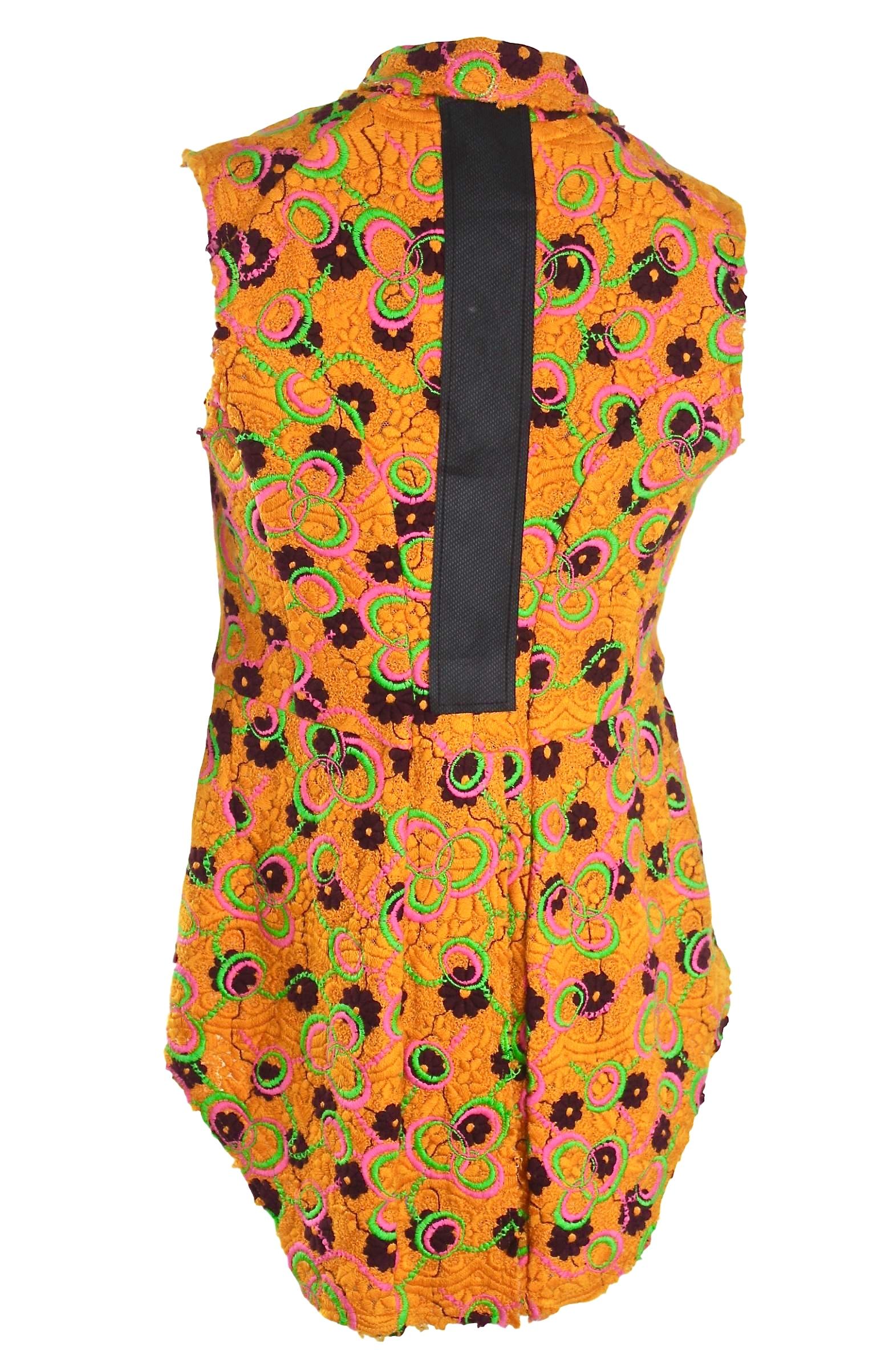 Comme des Garcons Wool Embroidered Tail Vest 2003 Collection In Good Condition In Bath, GB