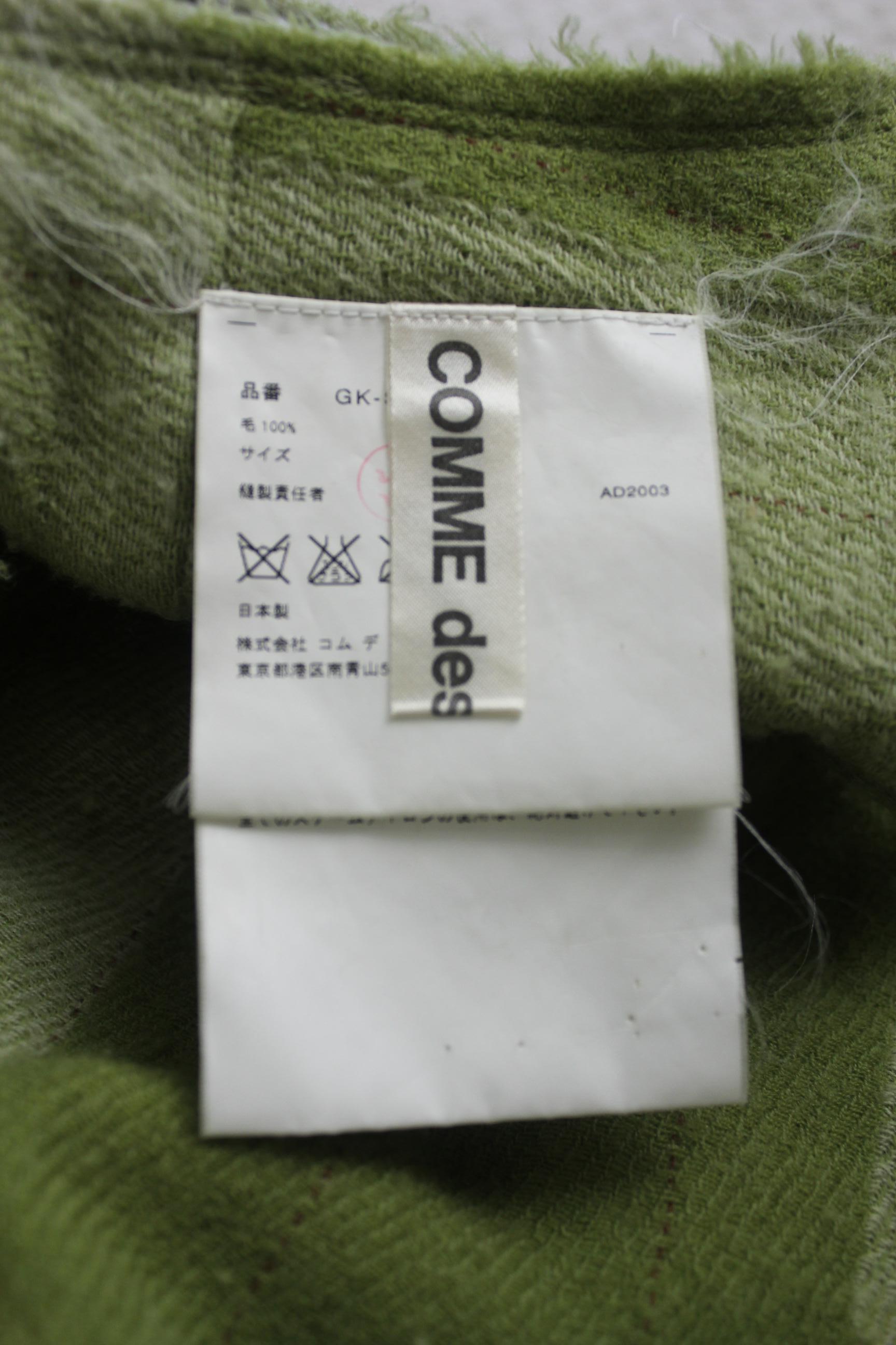 Comme des Garcons Wool Skirt 2003 Collection For Sale 3