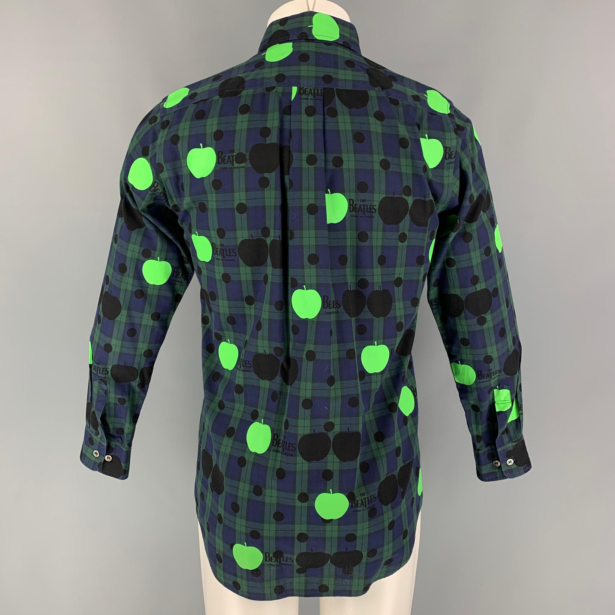 dark green check shirt