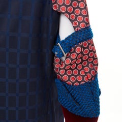 COMME DESGARCONS HOMME PLUS Armor of Peace check jacquardsleeve patchwork blazer