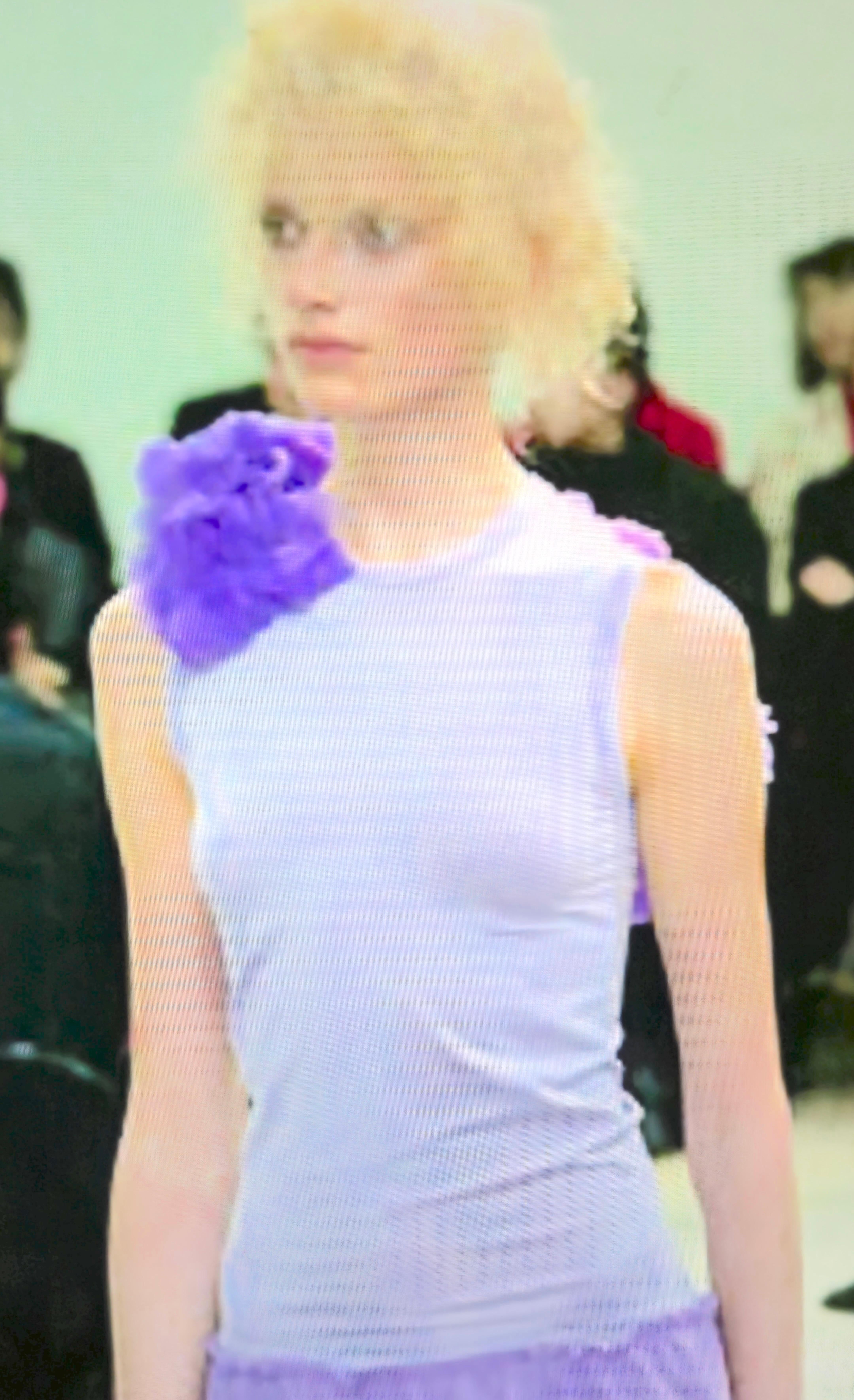 CommeDesGarcons 1999 - Top pull-over en maille grise avec appliques découpées à la main en vente 1