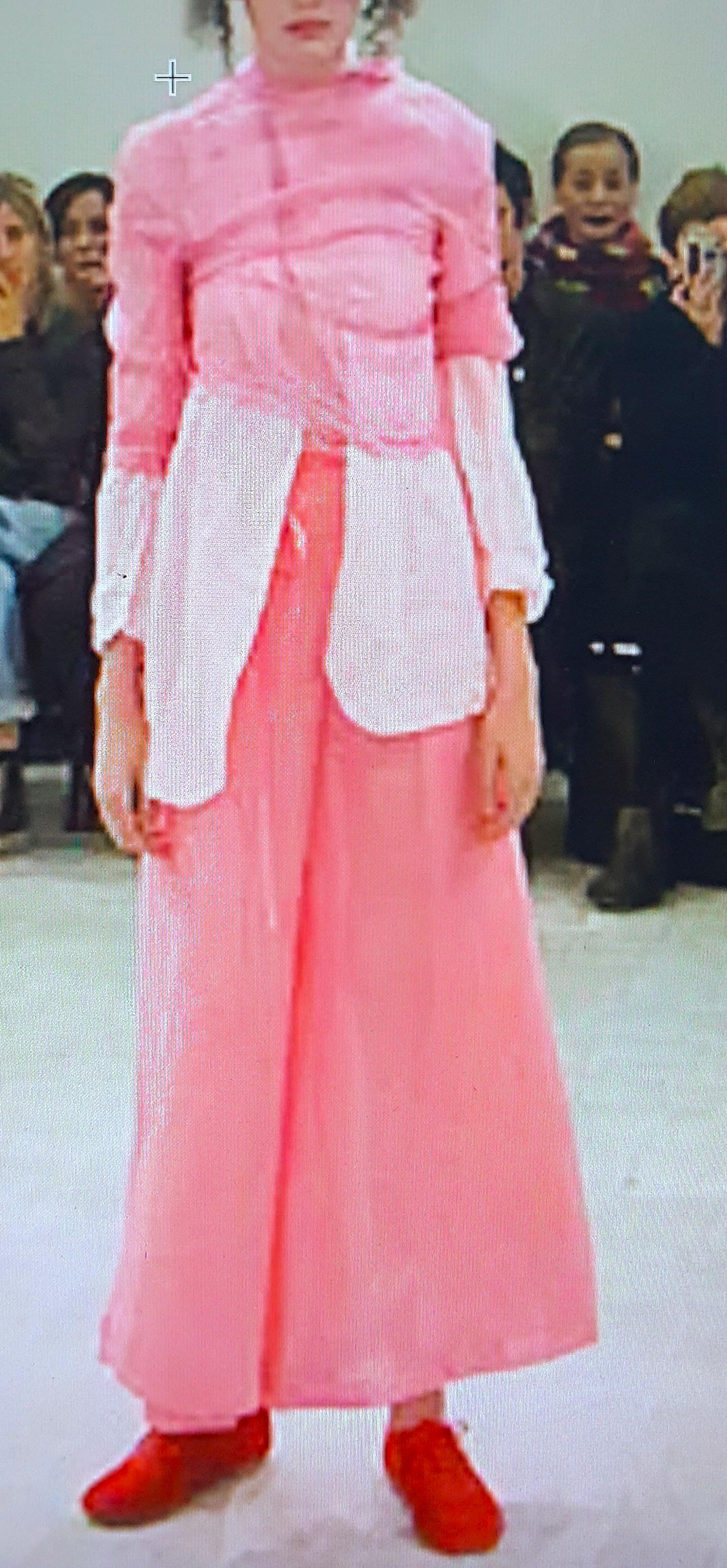 CommeDesGarcons 1999 - Top à décolleté plongeant avec appliques teintées et superposées, coupé à la main Unisexe en vente