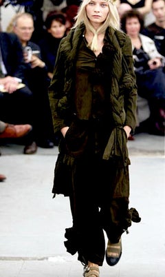 Pantalones globo CommeDesGarcons Runway HandTied Distressed DrawstringAnkle SS 2003