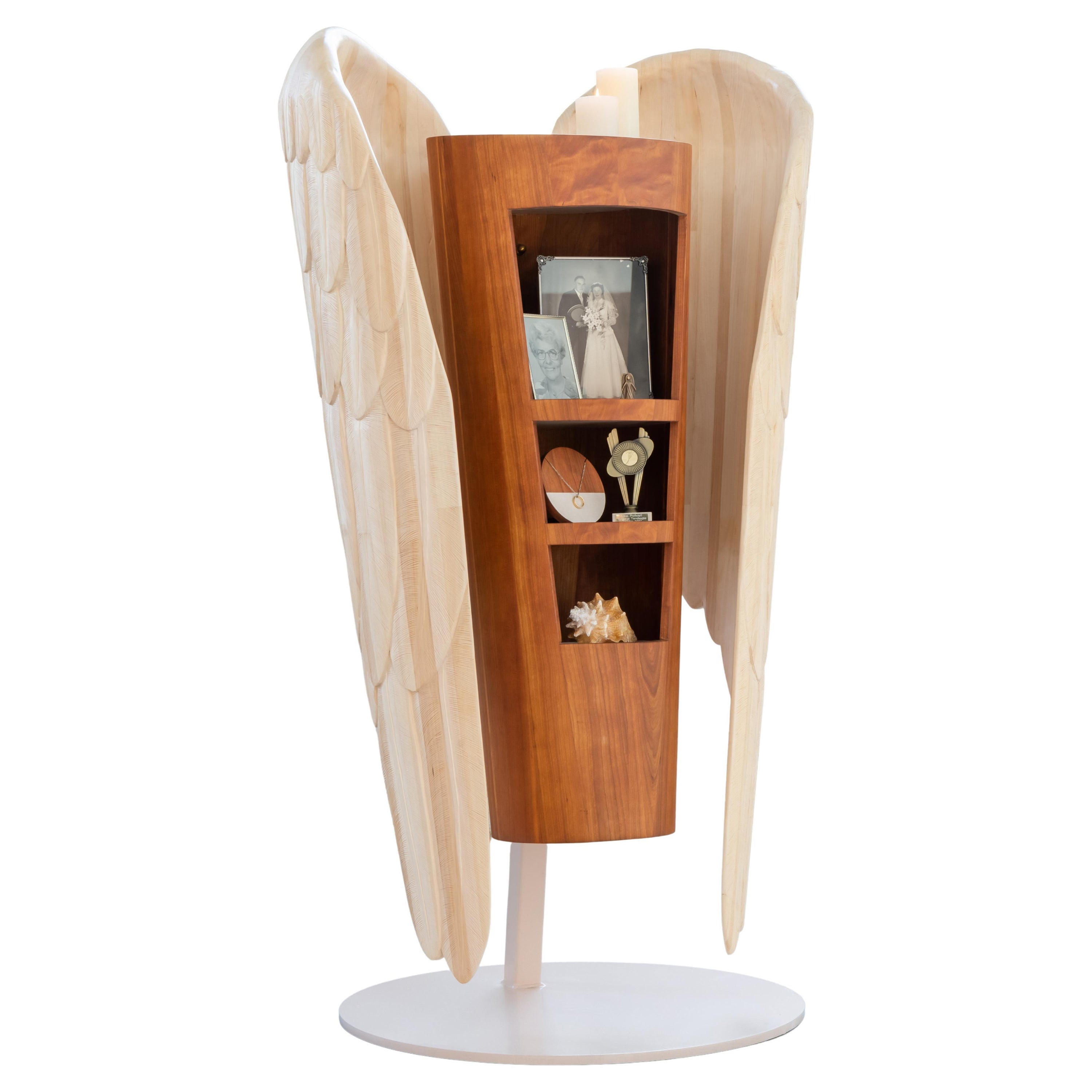 Armadio commemorativo in legno di tiglio e ciliegio, Paesi Bassi By Sordile in vendita
