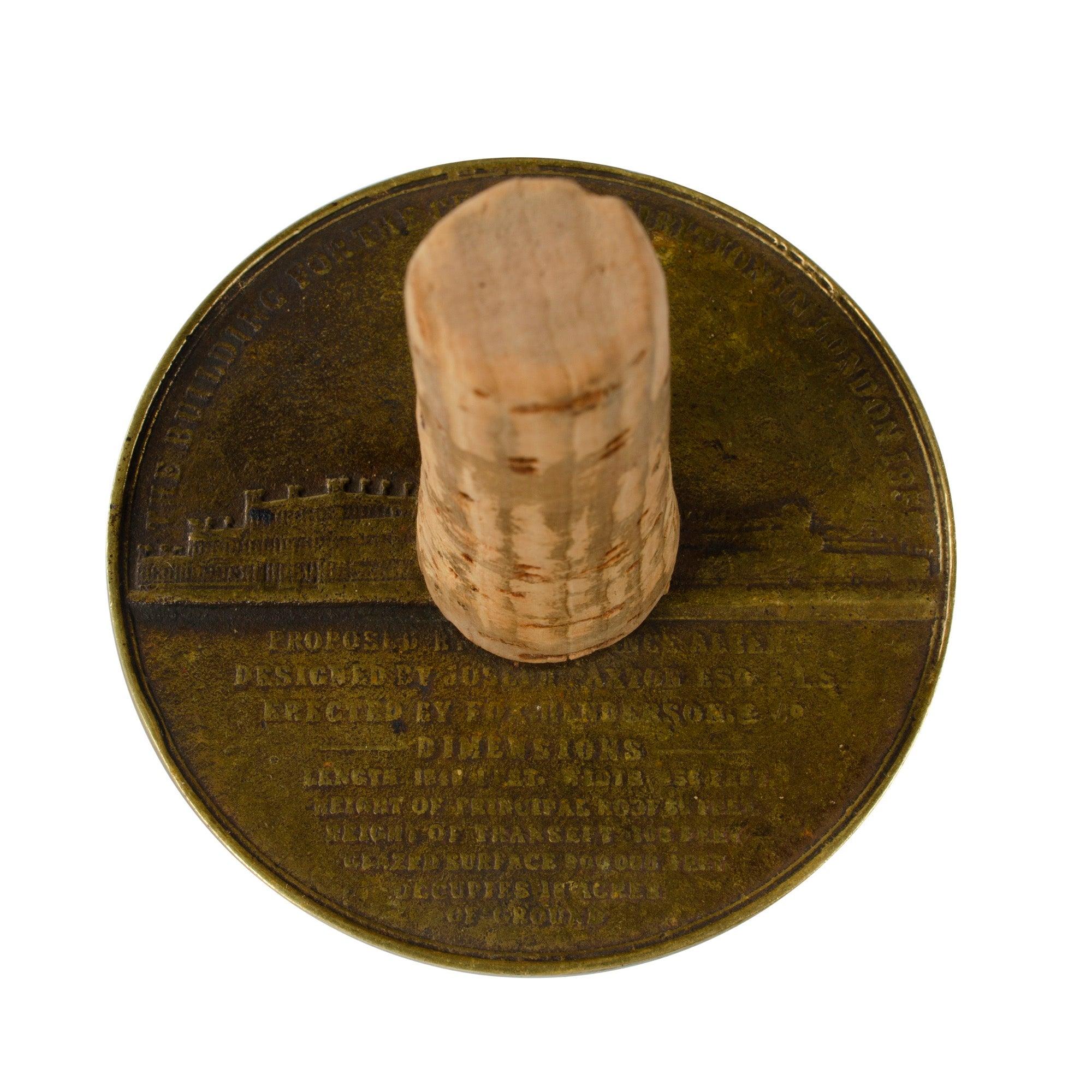 Austrian Commemorative Coin Bottle Stopper by Carl Aubock For Sale