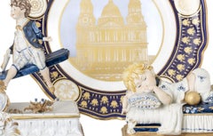 Commemorative plate & 2 sculptural - St Paul's Cathedral Charles & Diana Wedding