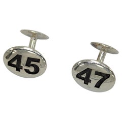 Gemelos Conmemorativos Presidente Trump 45º y 47º de Esterlina