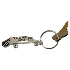 Llavero conmemorativo del camión de la basura Trump 2024