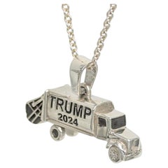 Colgante conmemorativo del camión de la basura Trump 2024