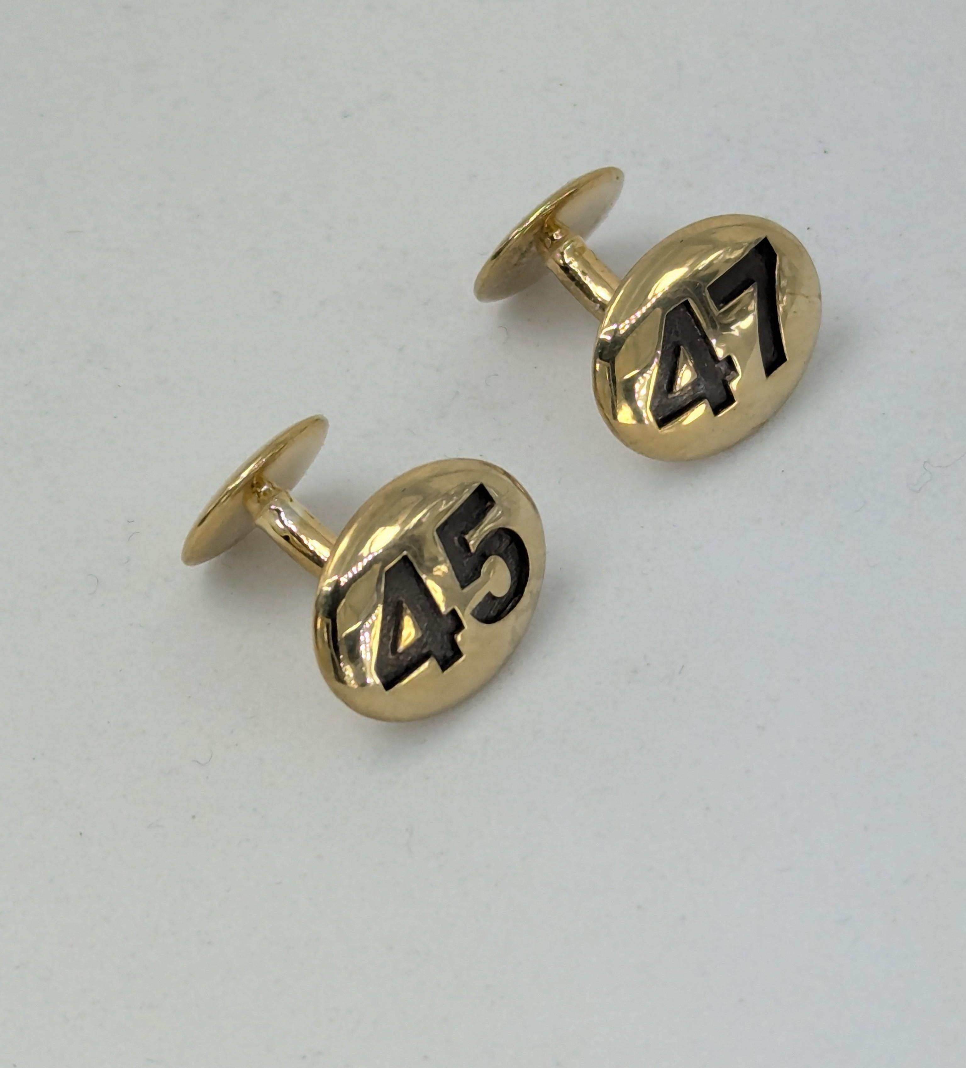 Contemporary Commemorative Trump  45th and 47th President Cufflinks