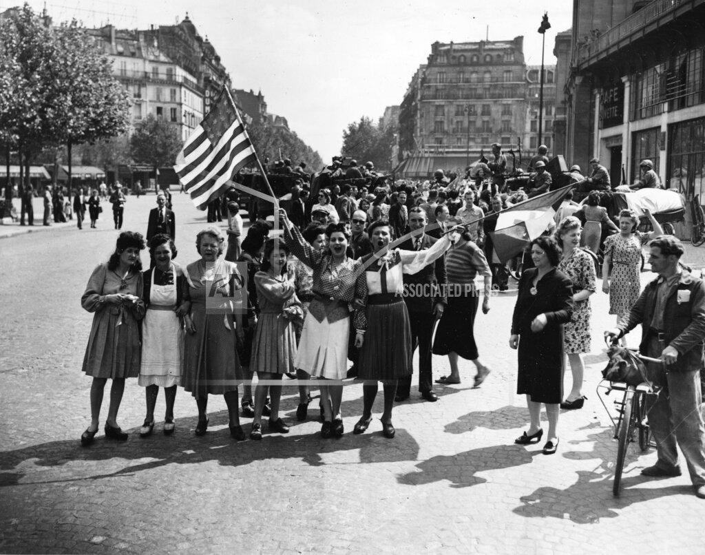 Hand-Crafted Commemorative WWII French Liberation Day American Flag