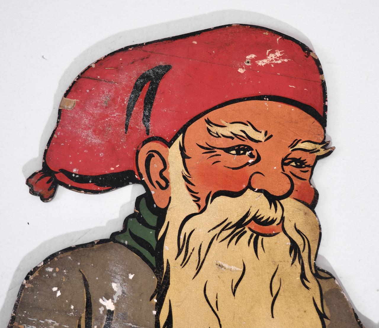 Commercial Sign of Santa, circa 100 Years For Sale 1