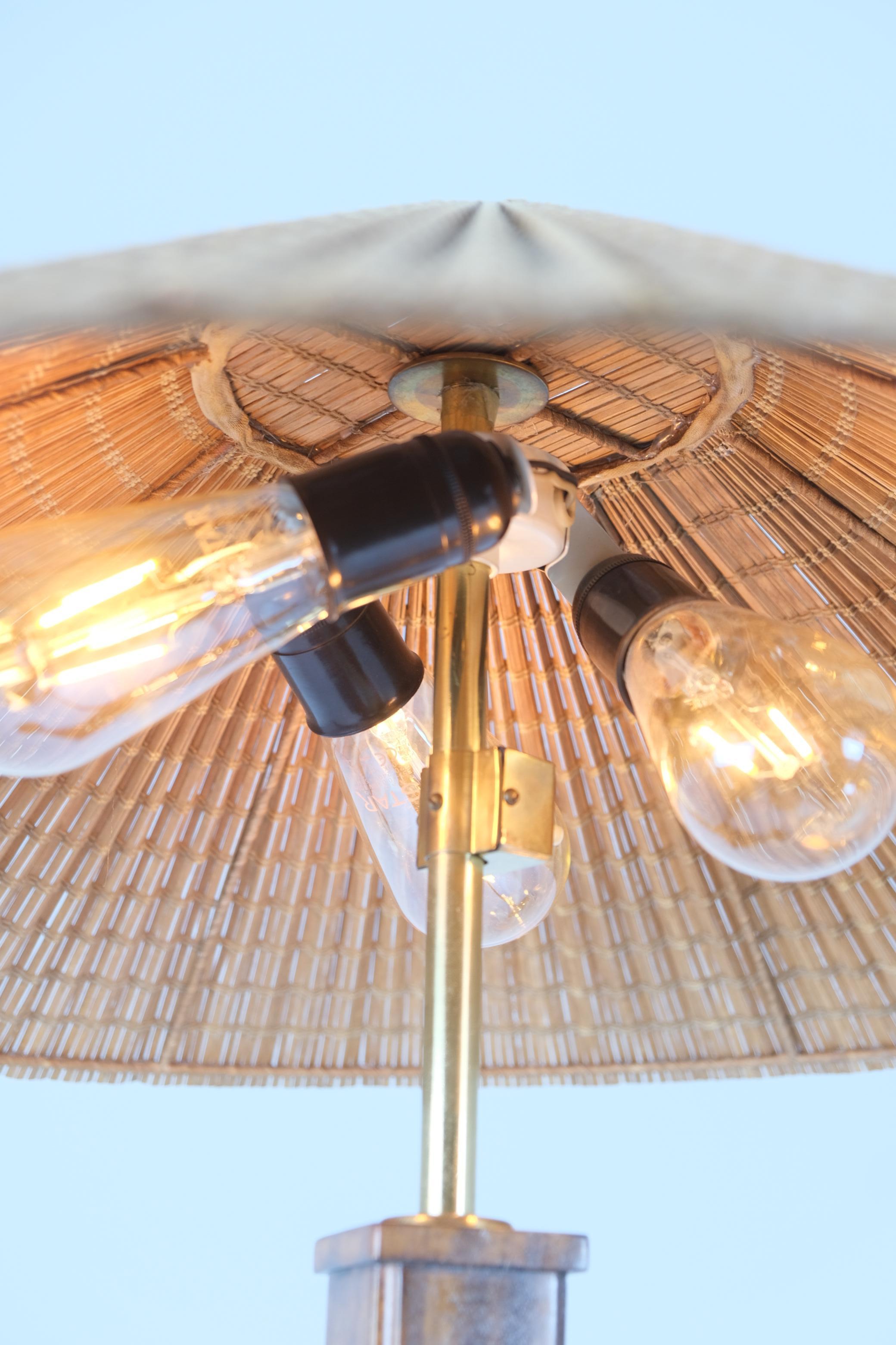 Commissioned Pair of Paavo Tynell / Paul Boman 1948 floor lamps, Taito 1940s For Sale 5