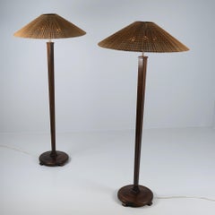 Commissioned Pair of Paavo Tynell / Paul Boman 1948 floor lamps, Taito 1940s