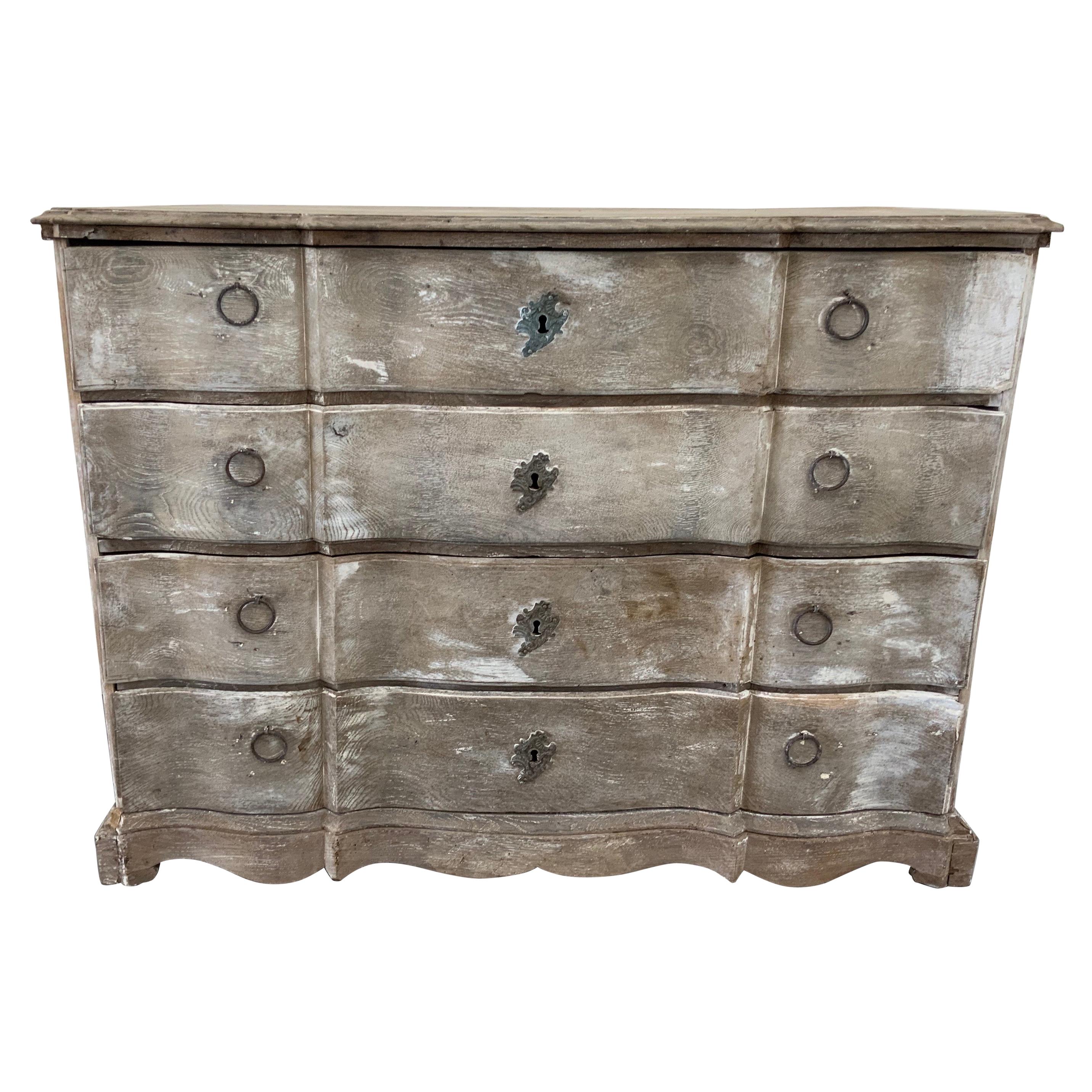 Commode Arbalete Duth Style, 19th Century in Patina For Sale