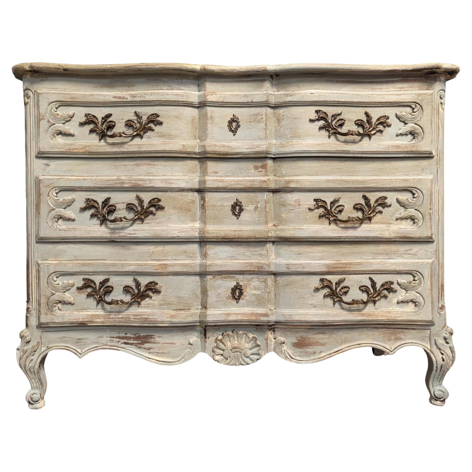 French 19th Century Louis XV Style Chest of drawers  For Sale