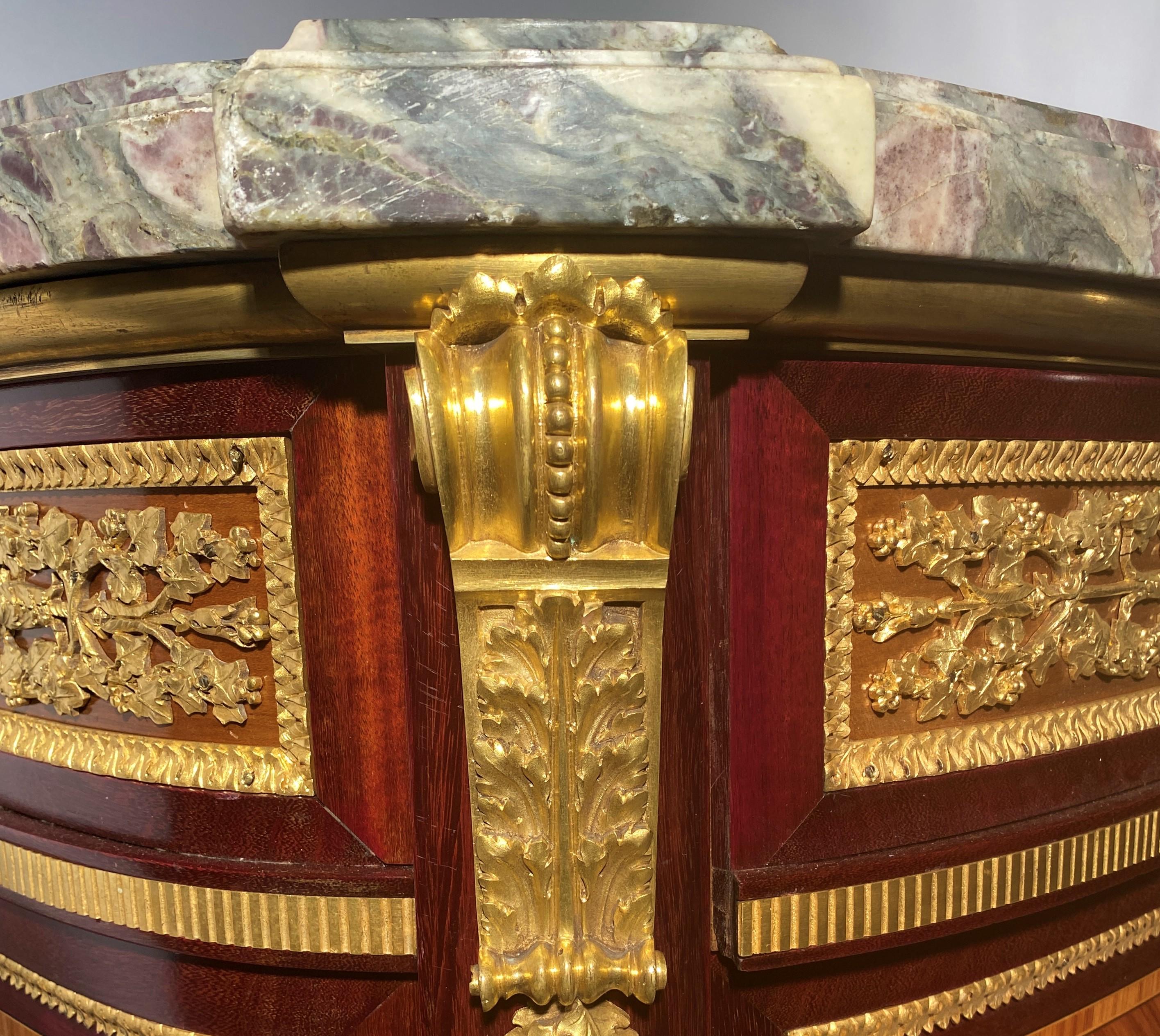 Marquetry Commode Louis XVI Style Collection From The Palace Of Versailles For Sale 3