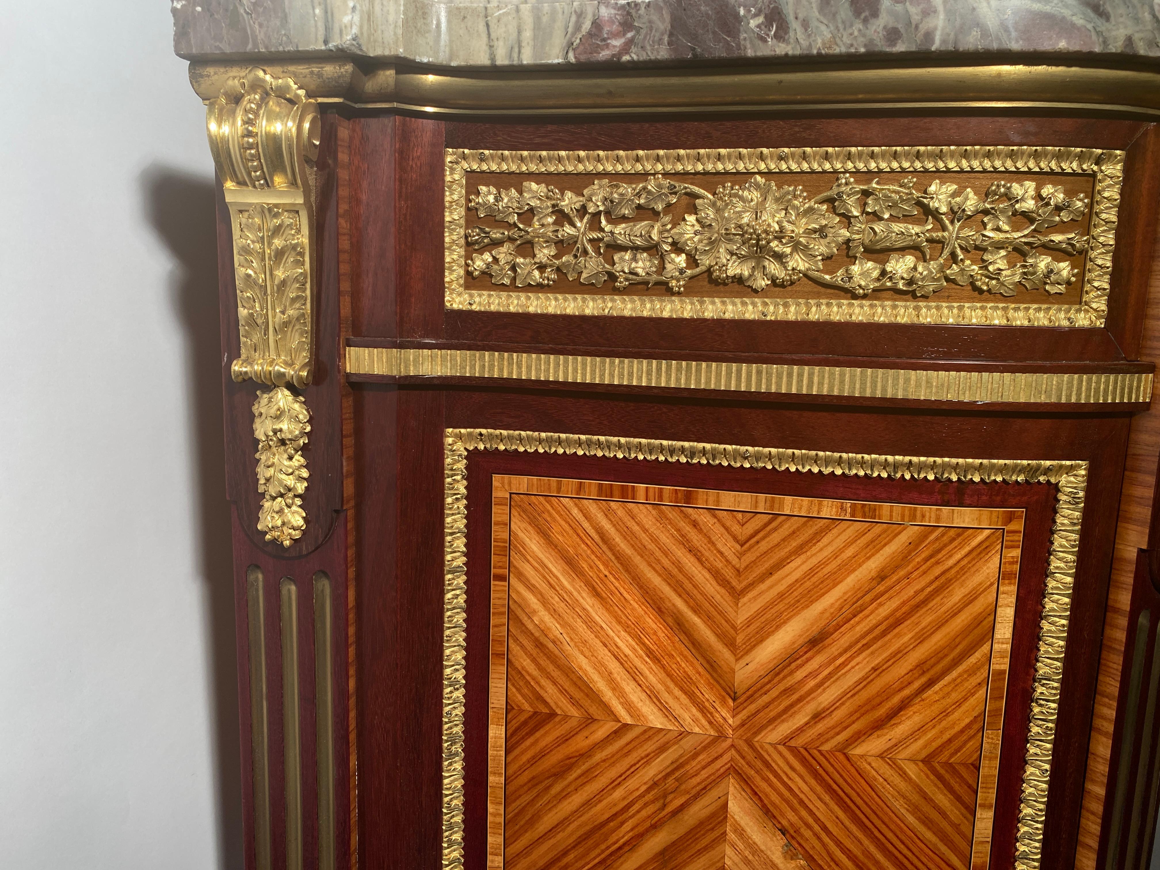 Marquetry Commode Louis XVI Style Collection From The Palace Of Versailles For Sale 4