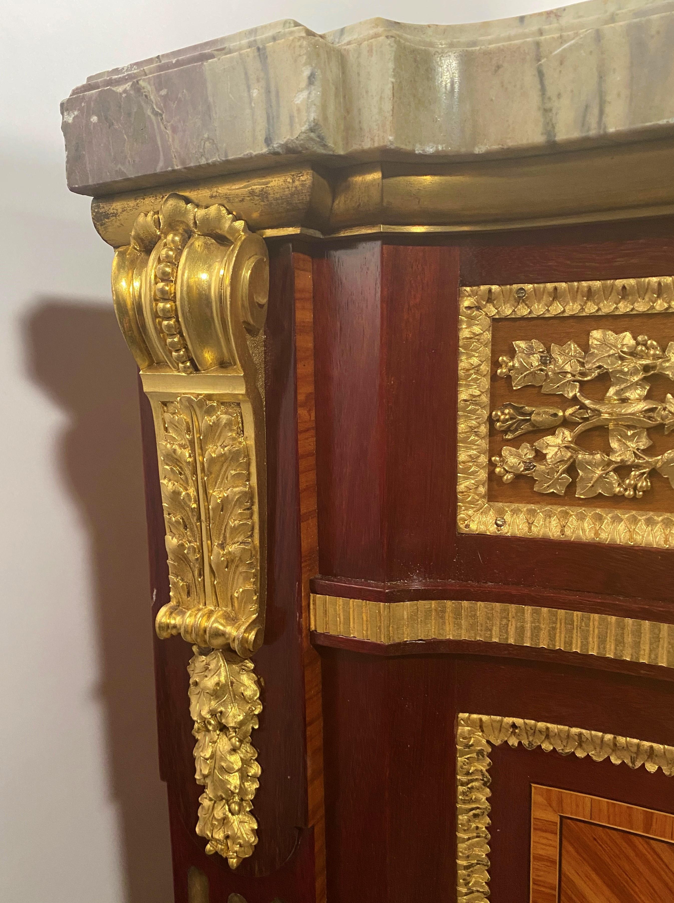 Marquetry Commode Louis XVI Style Collection From The Palace Of Versailles For Sale 9