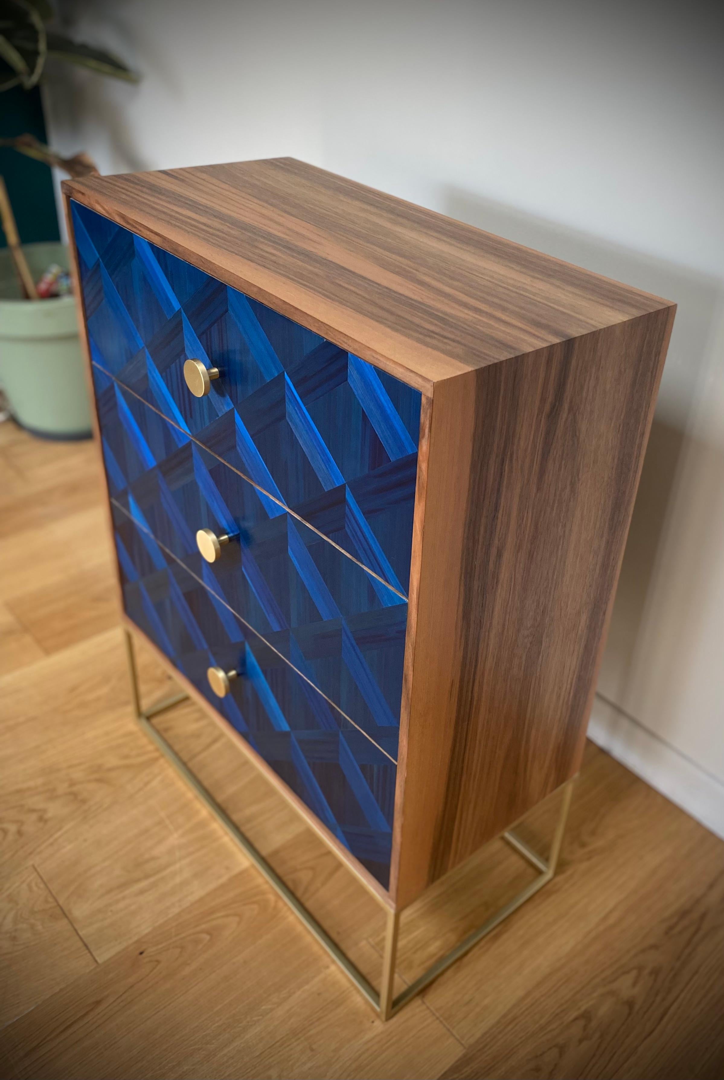 Oiled Commode Deep Blue