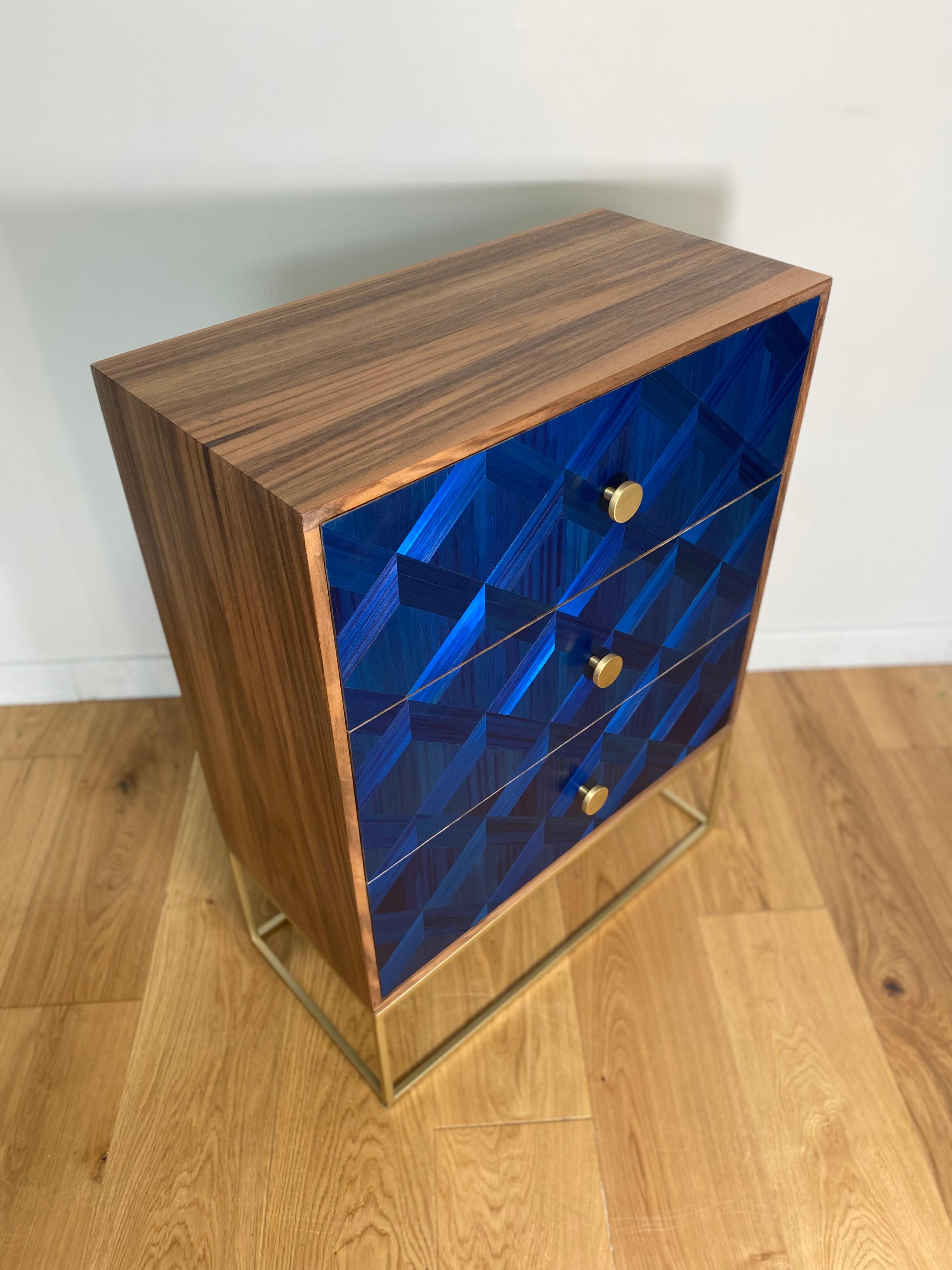 Commode Deep Blue In Good Condition In ARSAC, FR