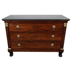 Antique Commode en Acajou, époque « Retour d’Égypte » – Début XIXe