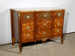 Rosewood and Mahogany Chest of Drawers, Louis XV / Louis XVI Transition – Late 1