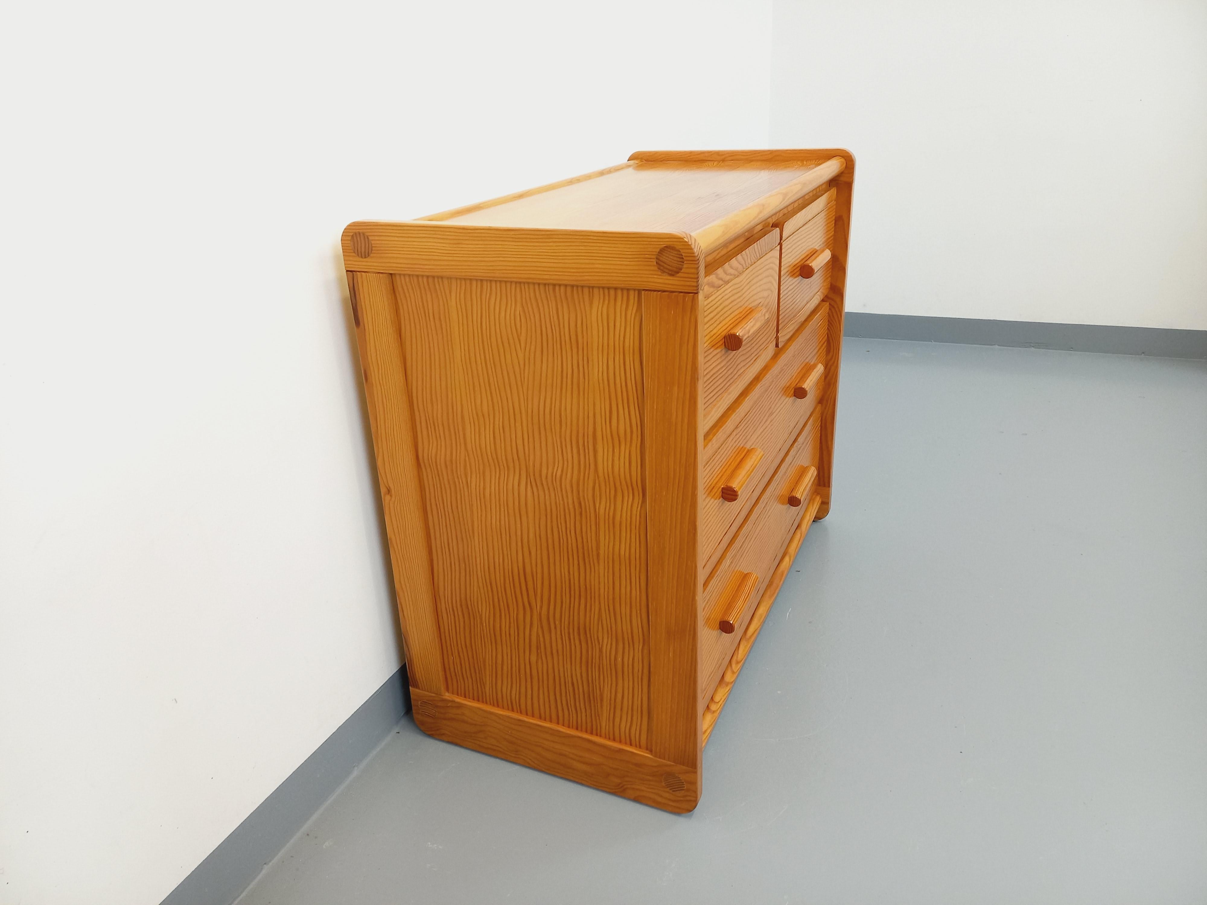 Commode en pin Gautier vintage des années 70 80 in vendita 5