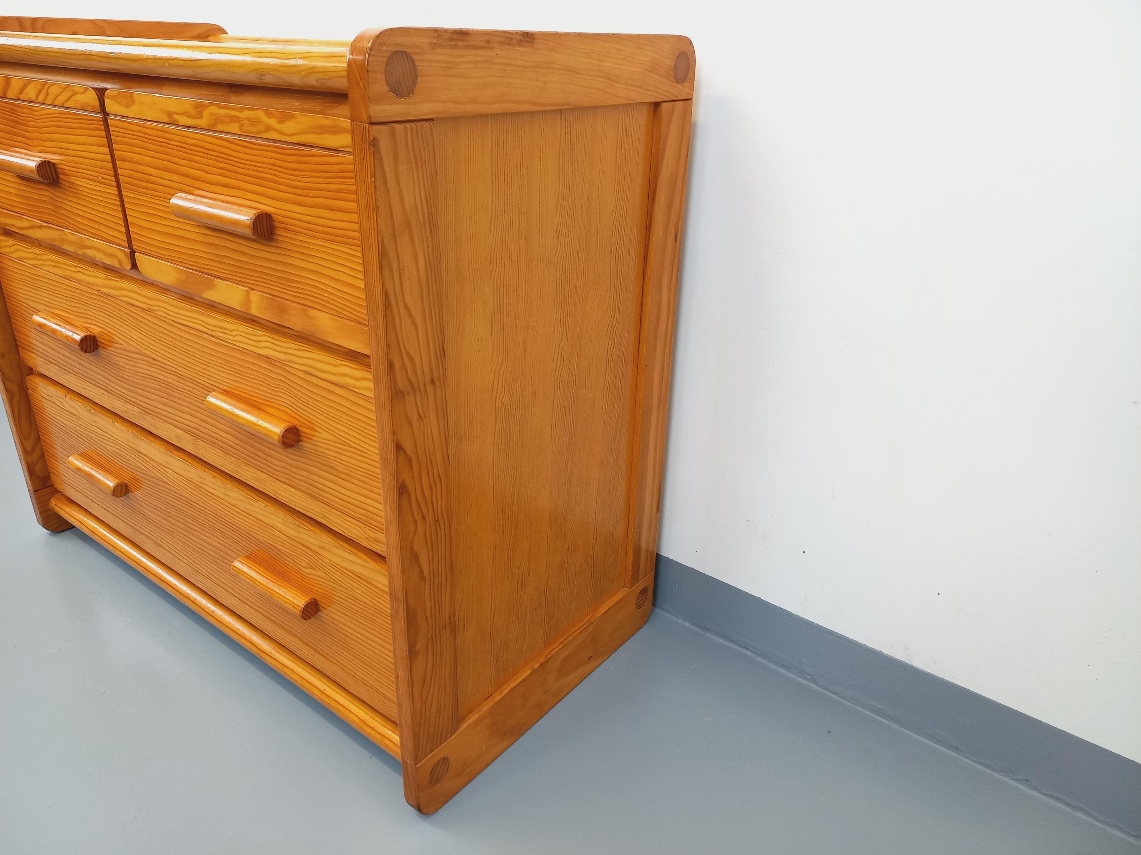 Commode en pin Gautier vintage des années 70 80 in vendita 6