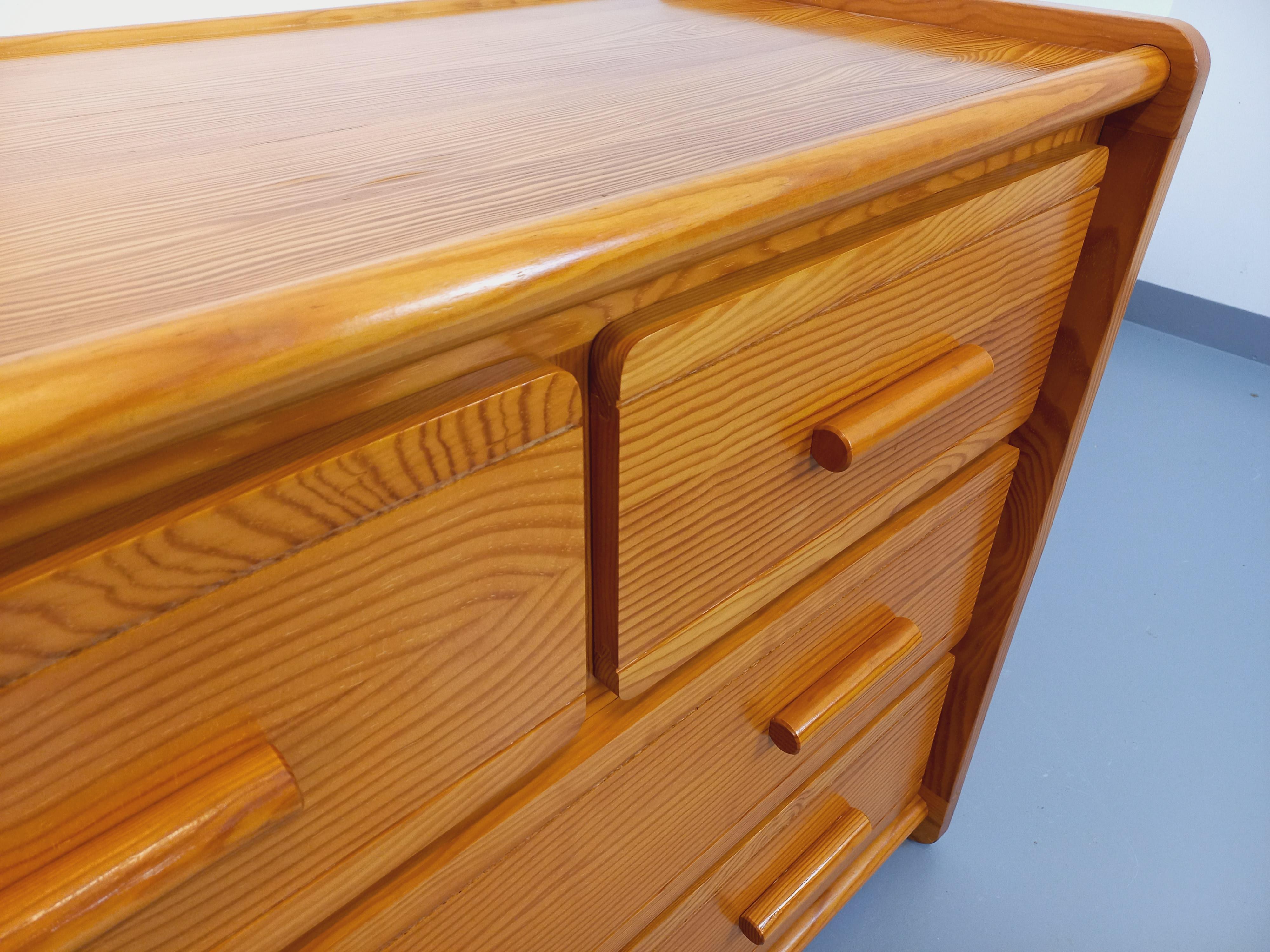 Commode en pin Gautier vintage des années 70 80 in vendita 7