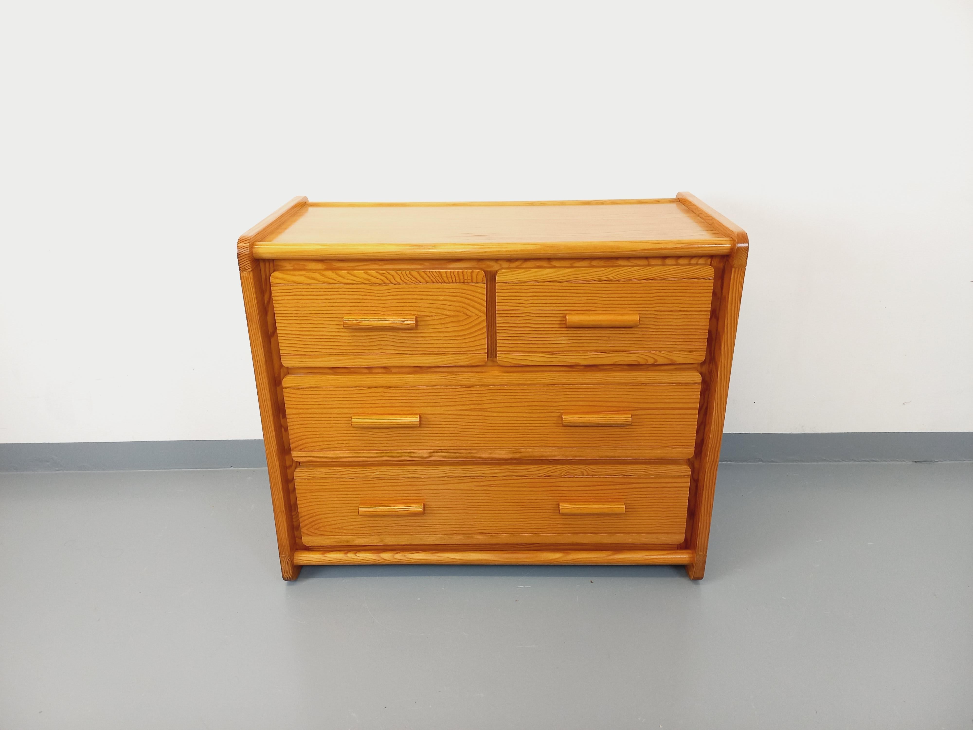 Scandinavo moderno Commode en pin Gautier vintage des années 70 80 in vendita