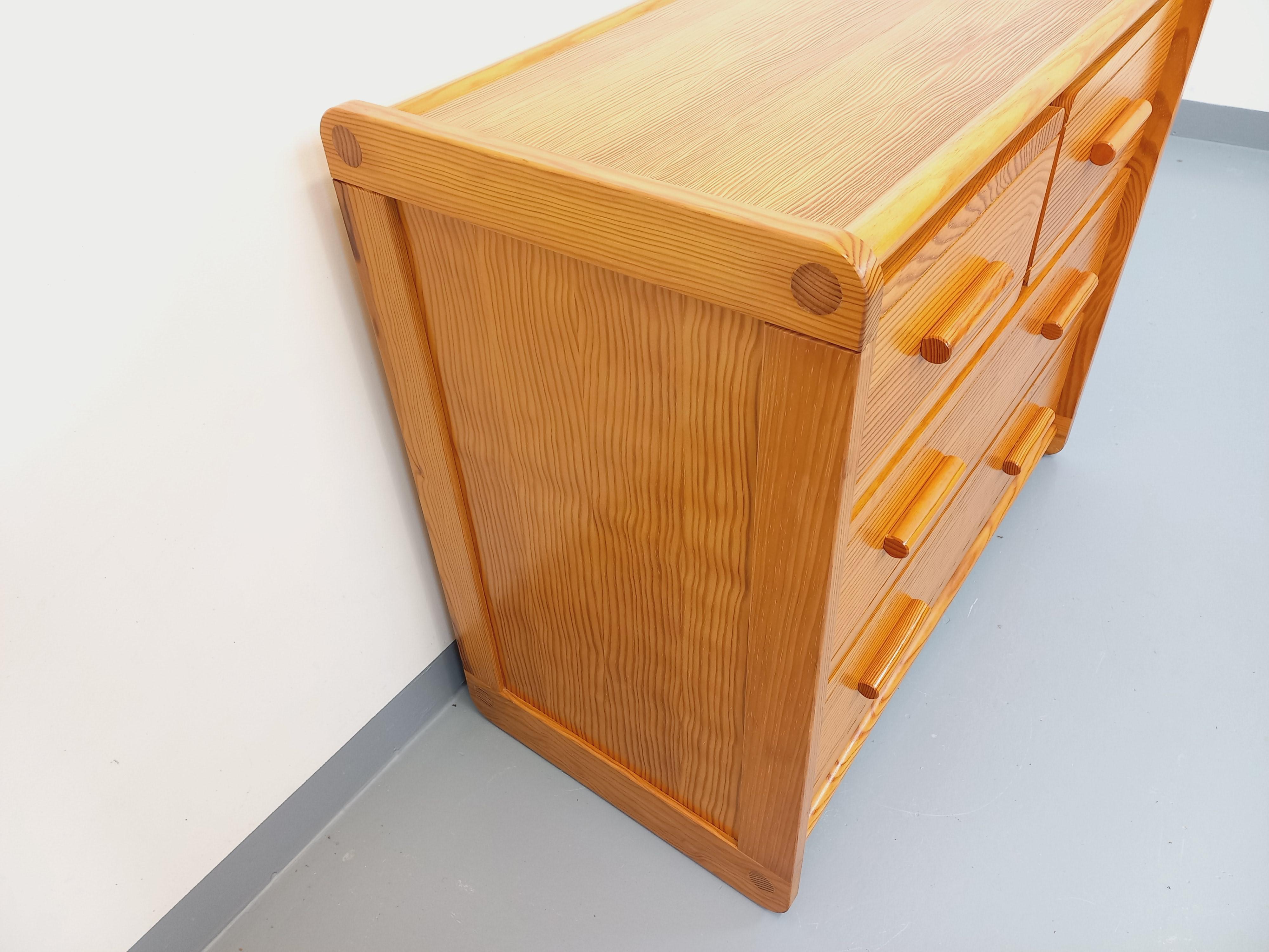 Fine XX secolo Commode en pin Gautier vintage des années 70 80 in vendita