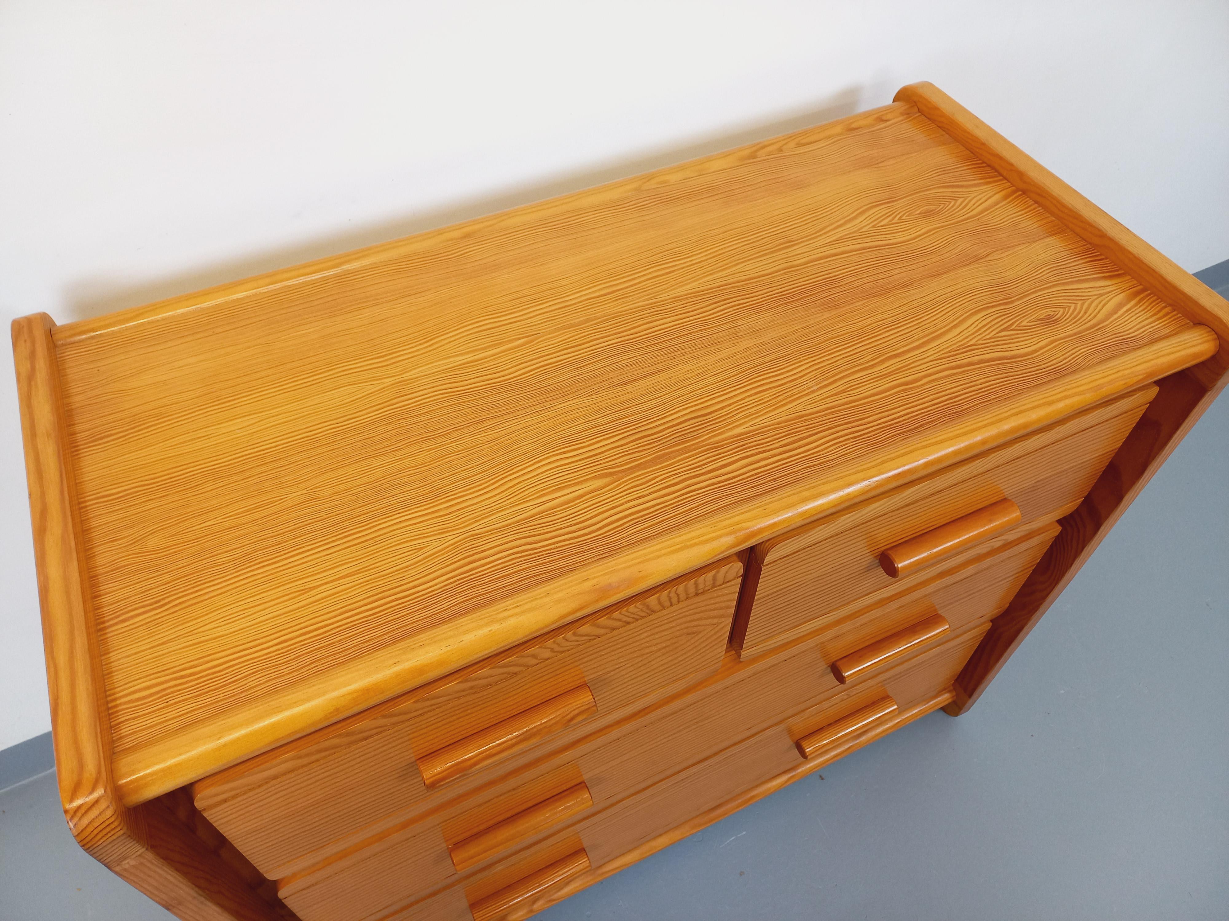 Pino Commode en pin Gautier vintage des années 70 80 in vendita