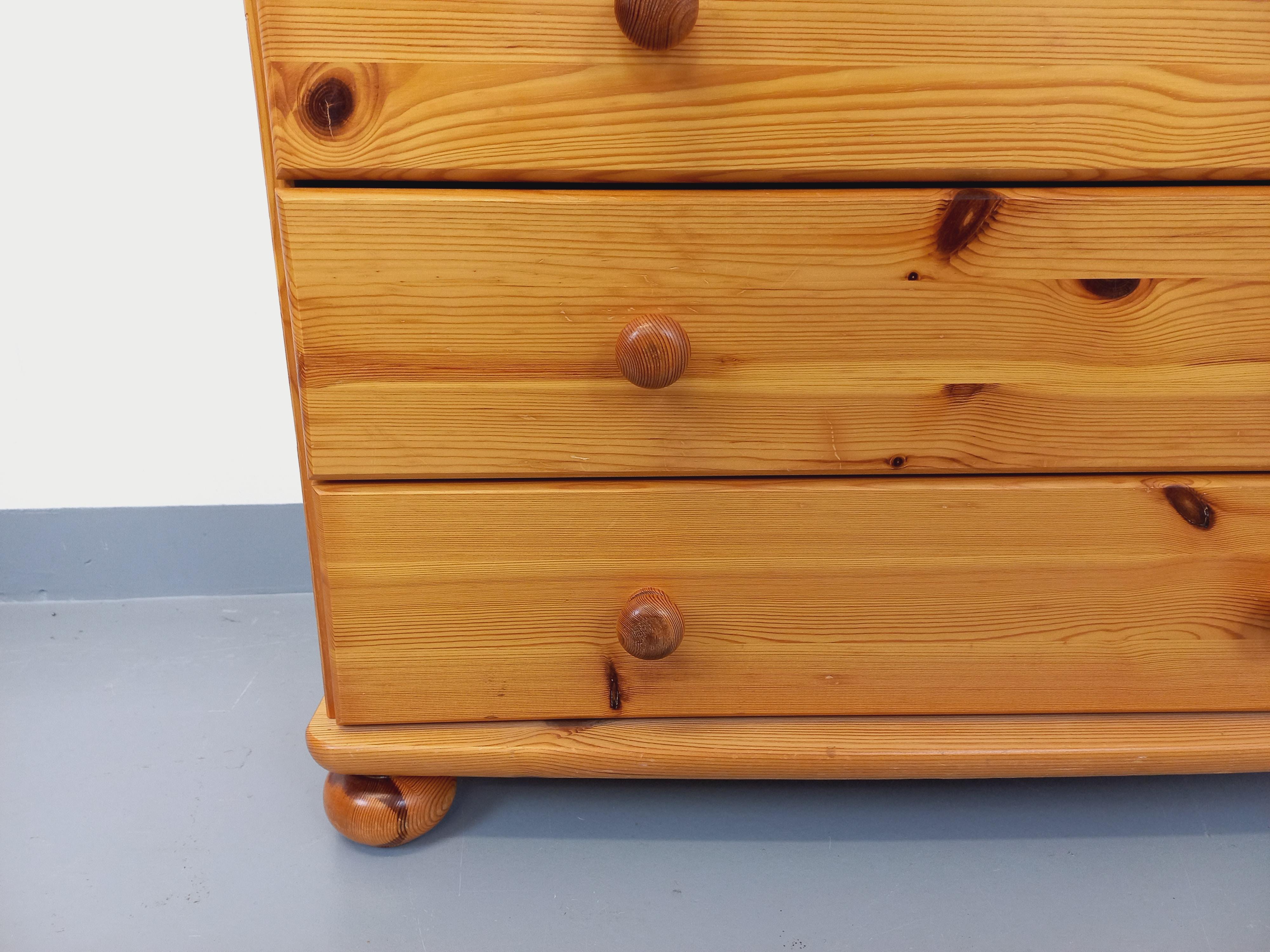 Francese Commode en pin vintage degli anni '70 in vendita