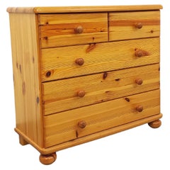 Commode en pin vintage des années 70