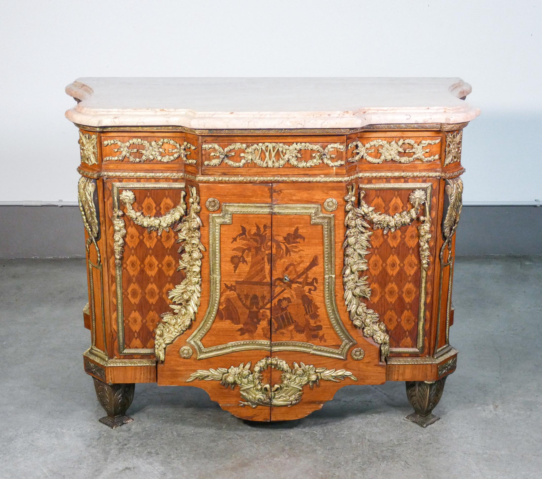 Unknown Commode in Louis XV Style, Original Model by Jean Riesner. Early 20th C For Sale