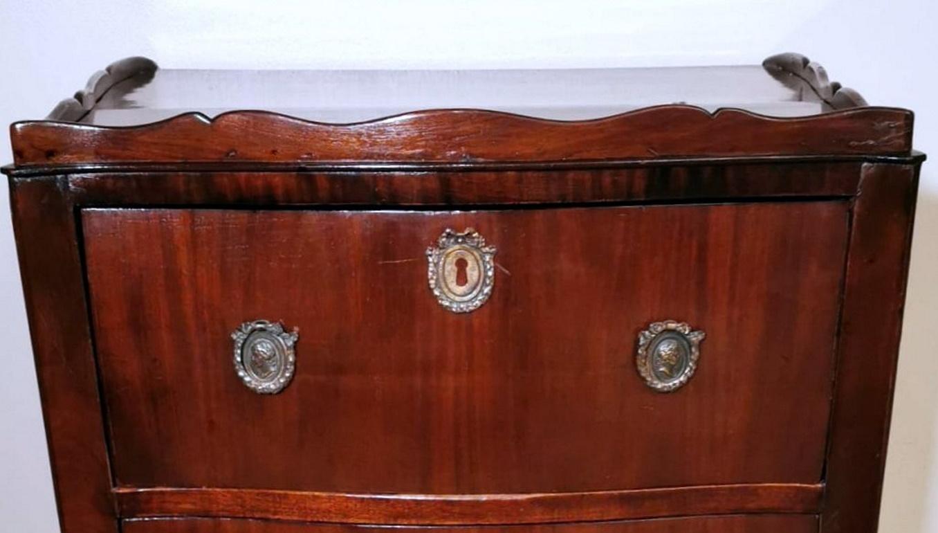 Commode in Original Neoclassical Style with Bronze Decorations 4