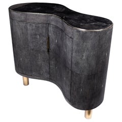 Commode in Quartz, Shagreen and Brass by Kifu Paris