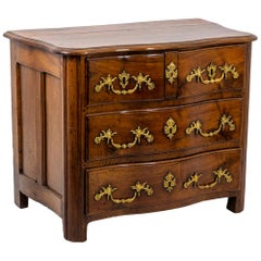 Commode in Walnut and Gilt Bronze, Regence Period