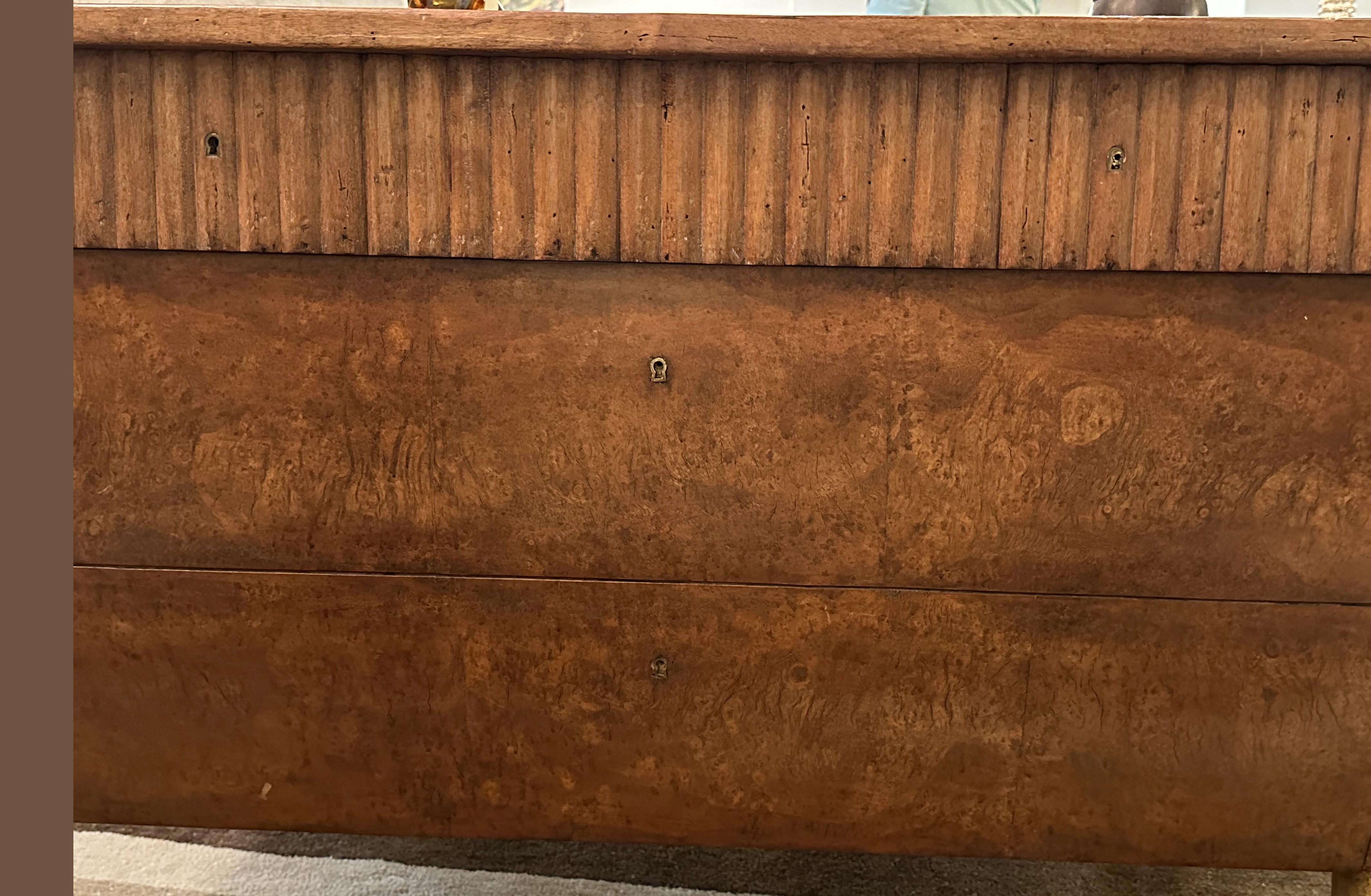 Pair of Consoles in Walnut with Faux Drawers by Rose Tarlow In Good Condition In Pasadena, CA