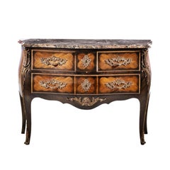 COMMODE LOUIS XV  French, late 19th century.